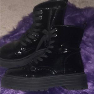 platform boots, combat boots